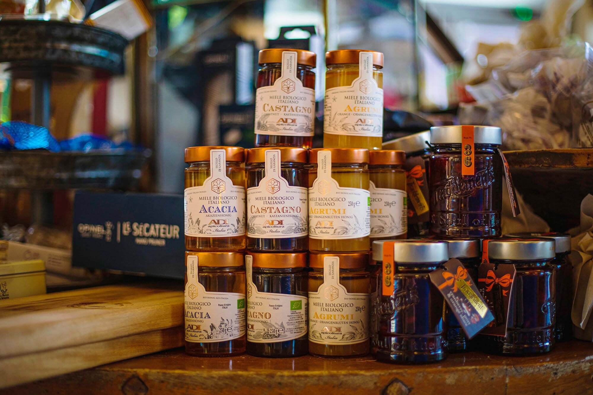 Jars of preserves at Proserpina